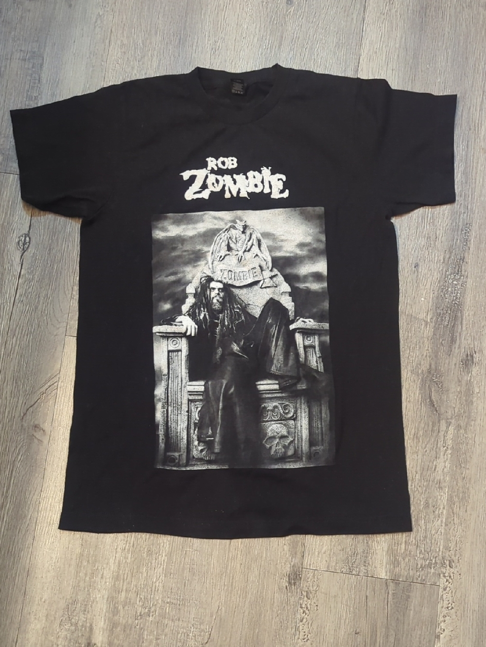 Rob Zombie Graveyard Tomb Black Graphic Tee